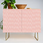Boho Raindrops Pink Credenza Gallery Image 1