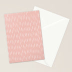 Boho Raindrops Pink Stationery Card Gallery Image 2