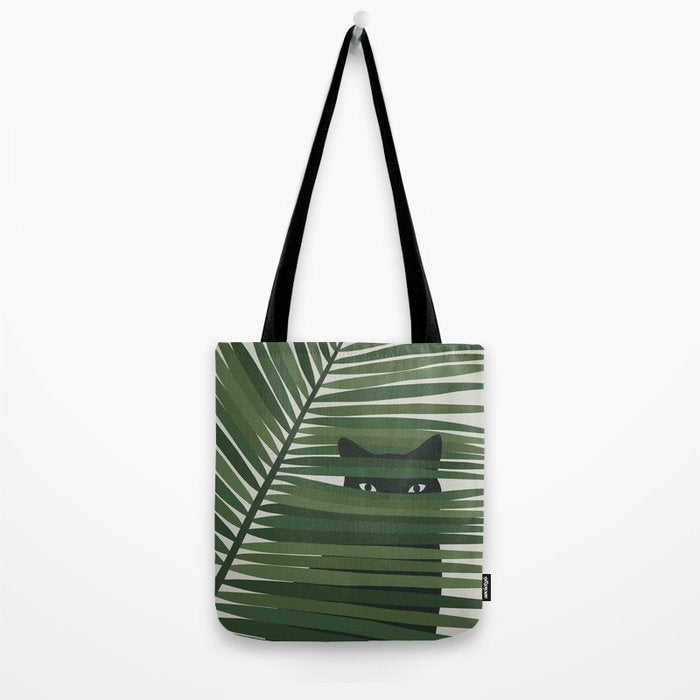 Cat and Plant 53 Tote Bag Gallery Image 2