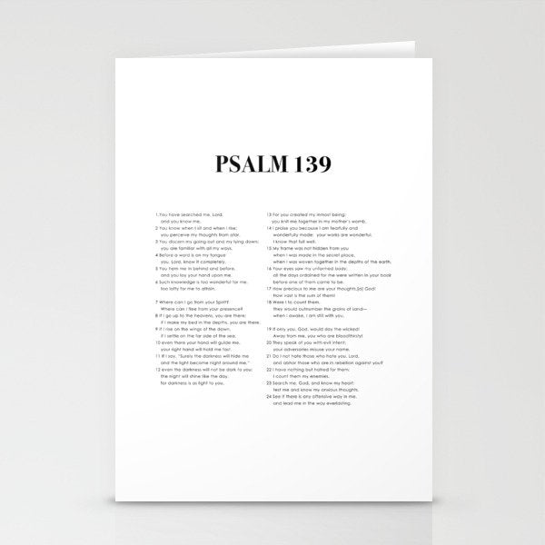 Psalm 139 Stationery Card Gallery Image 2