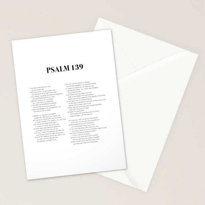 Psalm 139 Stationery Card Gallery Image 2