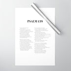 Psalm 139 Wrapping Paper Gallery Image 1