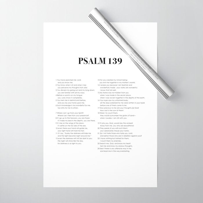Psalm 139 Wrapping Paper Gallery Image 1
