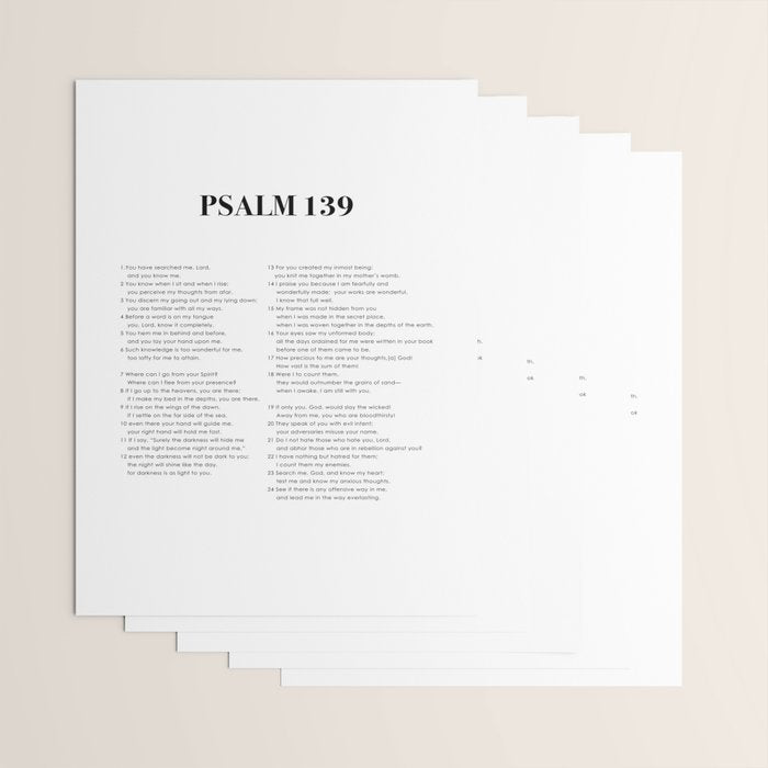 Psalm 139 Wrapping Paper Gallery Image 3