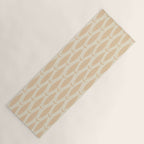 Neutral Mid Century Modern Fish Minimalist Light Scandi Coastal Pattern Yoga Mat Gallery Image 1