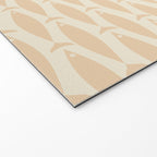 Neutral Mid Century Modern Fish Minimalist Light Scandi Coastal Pattern Welcome Mat Gallery Image 2