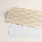 Neutral Mid Century Modern Fish Minimalist Light Scandi Coastal Pattern Wrapping Paper Gallery Image 2