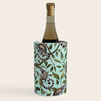 Lush Tropical Lemur Monkey Paradise Turquoise Wine Chiller Gallery Image 3