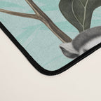Lush Tropical Lemur Monkey Paradise Turquoise Desk Mat Gallery Image 4