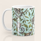 Lush Tropical Lemur Monkey Paradise Turquoise Coffee Mug Gallery Image 3