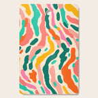 Colorful abstract tie dye stripe art pattern Cutting Board Gallery Image 1