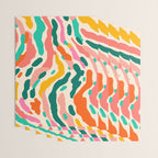 Colorful abstract tie dye stripe art pattern Wrapping Paper Gallery Image 3