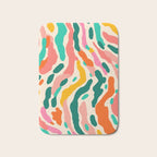 Colorful abstract tie dye stripe art pattern Bath Mat Gallery Image 1