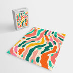 Colorful abstract tie dye stripe art pattern Jigsaw Puzzle Gallery Image 2