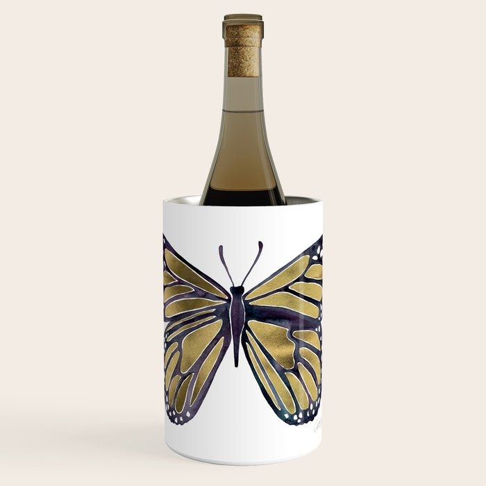 Gold Butterfly Wine Chiller Gallery Image 1