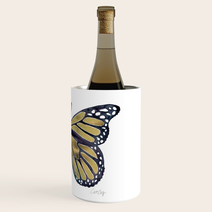 Gold Butterfly Wine Chiller Gallery Image 3