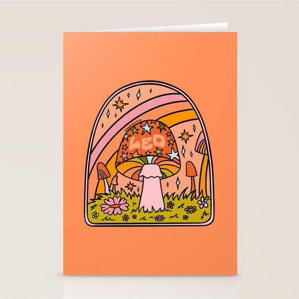 Leo Mushroom Stationery Card Gallery Image 1