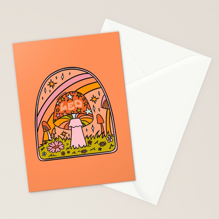 Leo Mushroom Stationery Card Gallery Image 2