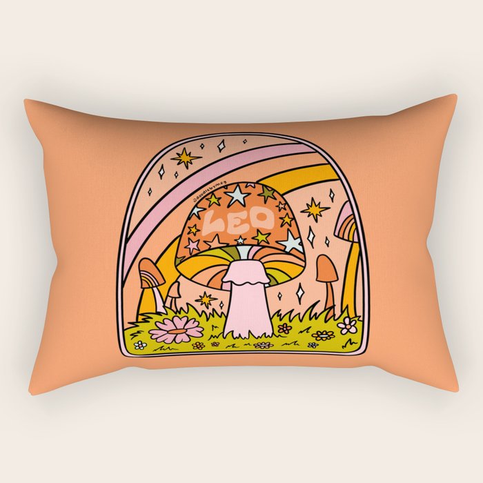 Leo Mushroom Rectangular Pillow Gallery Image 2