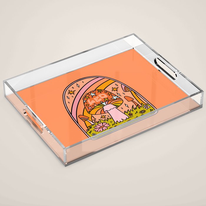 Leo Mushroom Acrylic Tray Gallery Image 1