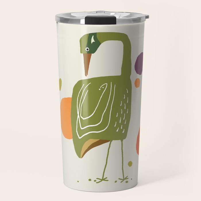 Quirky Brolga Travel Mug Gallery Image 1