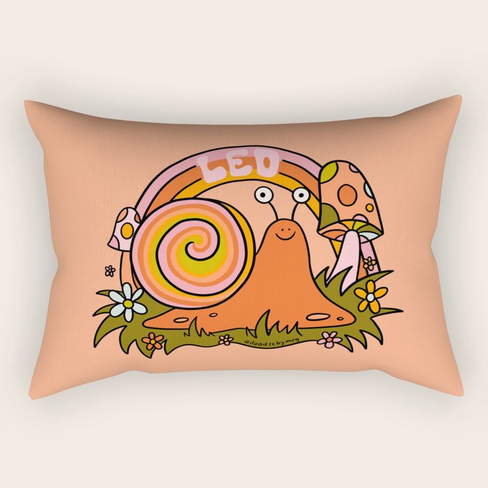 Leo Snail Rectangular Pillow Gallery Image 2