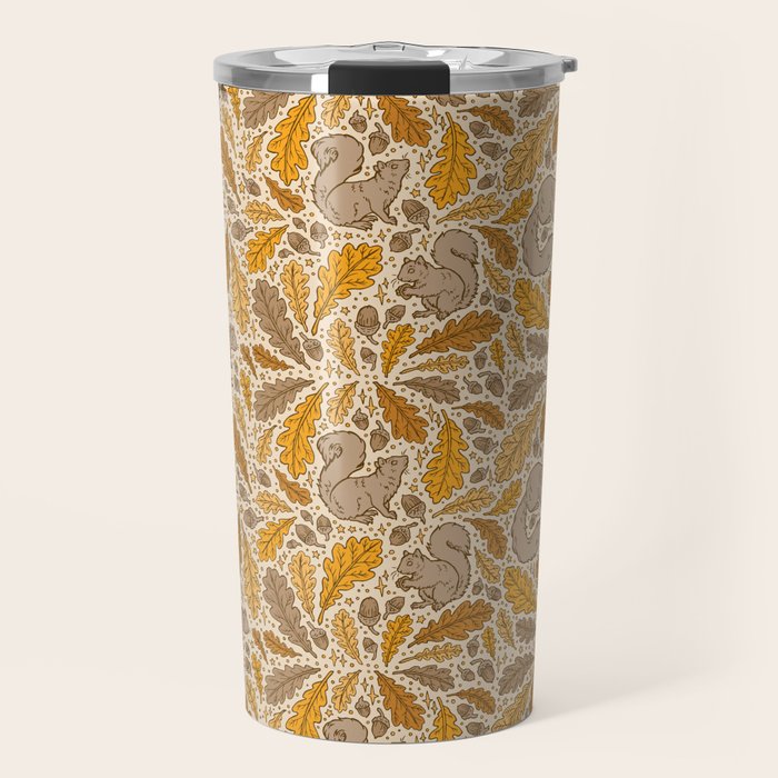 Oak & Squirrels | Autumn Yellows Palette Travel Mug Gallery Image 1
