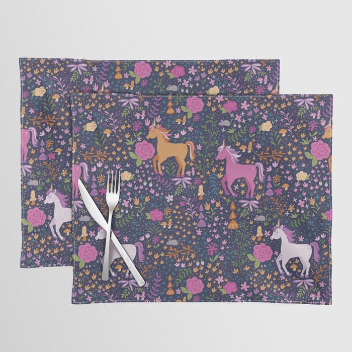 Unicorns Dancing in an Enchanted Garden Placemat Gallery Image 1