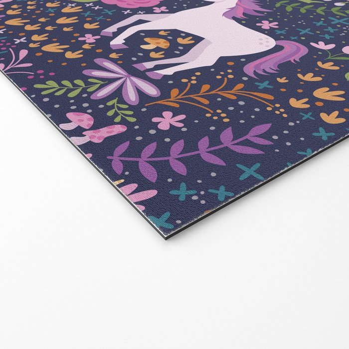 Unicorns Dancing in an Enchanted Garden Welcome Mat Gallery Image 2
