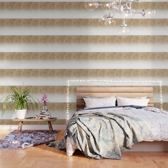 Glamorous Gold Glitter Sequin Ombre Gradient Wallpaper Gallery Image 3