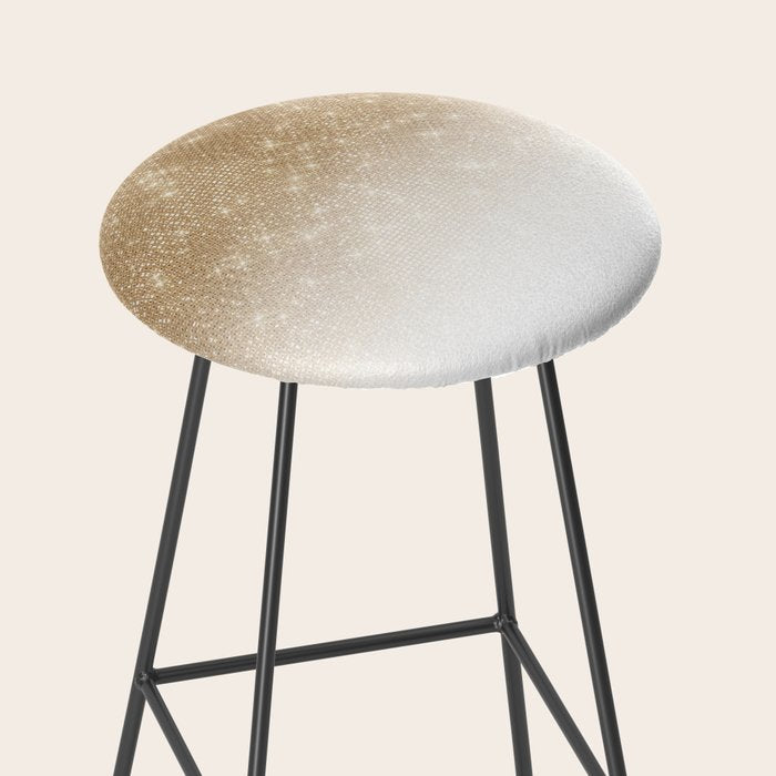 Glamorous Gold Glitter Sequin Ombre Gradient Stool Gallery Image 2