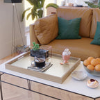 Glamorous Gold Glitter Sequin Ombre Gradient Serving Tray Gallery Image 2