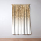 Glamorous Gold Glitter Sequin Ombre Gradient Window Curtain Gallery Image 3
