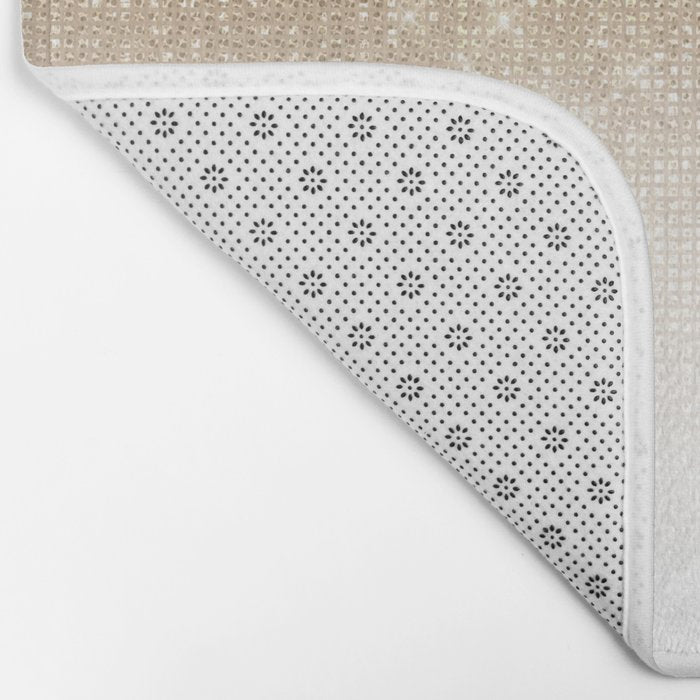 Glamorous Gold Glitter Sequin Ombre Gradient Bath Mat Gallery Image 2