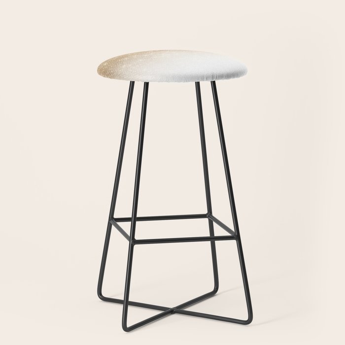 Glamorous Gold Glitter Sequin Ombre Gradient Stool Gallery Image 1