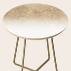 Glamorous Gold Glitter Sequin Ombre Gradient Side Table Gallery Image 2