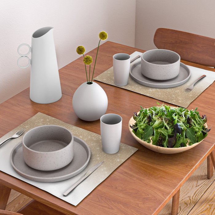 Glamorous Gold Glitter Sequin Ombre Gradient Placemat Gallery Image 2