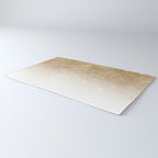 Glamorous Gold Glitter Sequin Ombre Gradient Rug Gallery Image 3