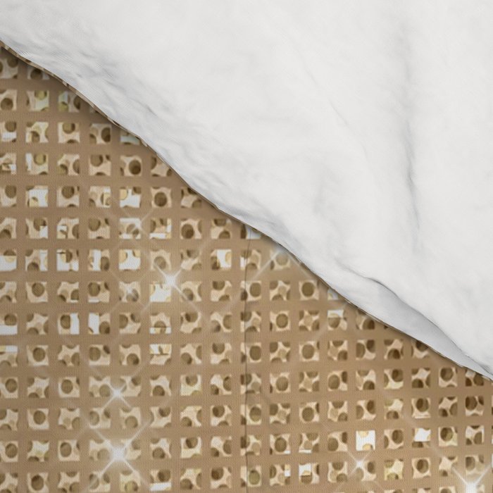 Glamorous Gold Glitter Sequin Ombre Gradient Comforter Gallery Image 4