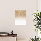 Glamorous Gold Glitter Sequin Ombre Gradient Poster Gallery Image 2