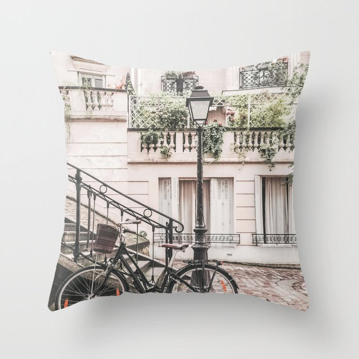 Paris City Art III Throw Pillow Gallery Image 6