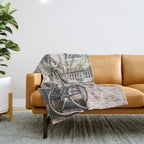 Paris City Art III Throw Blanket Gallery Image 1