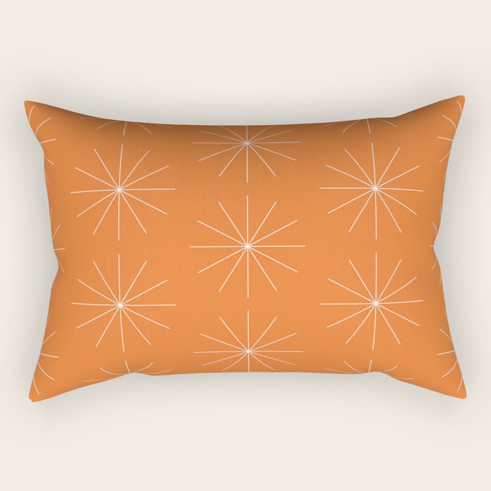 Minimalist Starburst Pattern X Rectangular Pillow Gallery Image 2