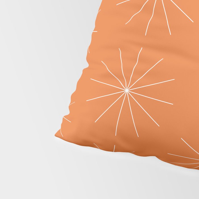 Minimalist Starburst Pattern X Pillow Sham Gallery Image 4