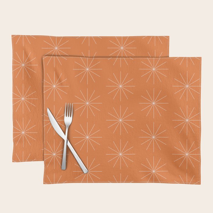 Minimalist Starburst Pattern X Placemat Gallery Image 1