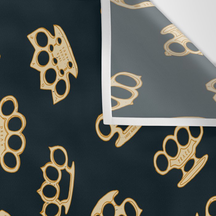 Brass Knuckles With Good Thoughts Wall Tapestry Gallery Image 3