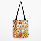 Festive Old-fashioned Christmas Tree Baubles Tote Bag Gallery Image 2