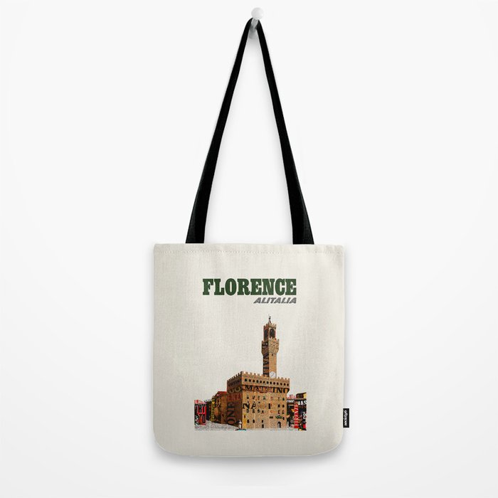 Florence Vintage Travel Poster, 1960s Tote Bag Gallery Image 2