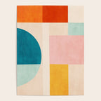 Pastel Tones Colorful Geometric Modern Artwork Poster Gallery Image 4