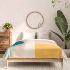 Pastel Tones Colorful Geometric Modern Artwork Comforter Gallery Image 3